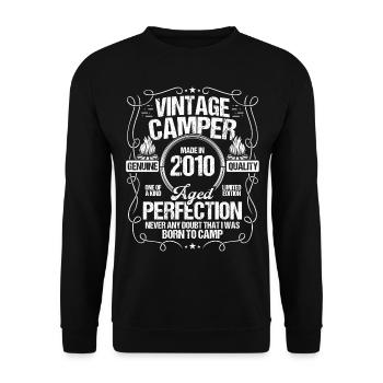 2010 Camper Mountains Scout Scouting Camping 2010 - Unisex Sweatshirt - black - Front - Alina (178cm) & Michal (187cm)