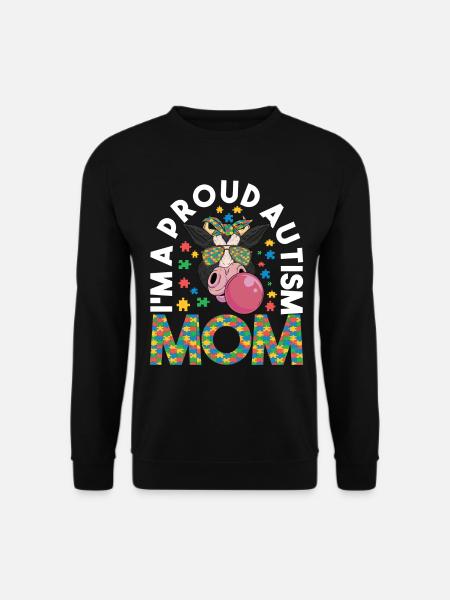 Autistic Autism Mother Autistic - Unisex Sweatshirt - black