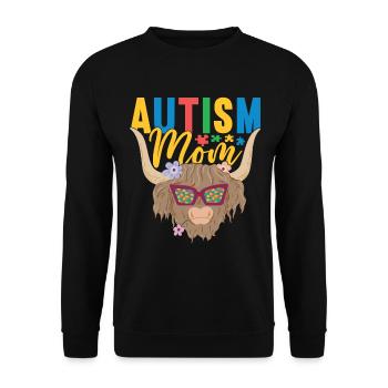 Autistic Autism Autistic - Unisex Sweatshirt - black - Front - Alina (178cm) & Michal (187cm)