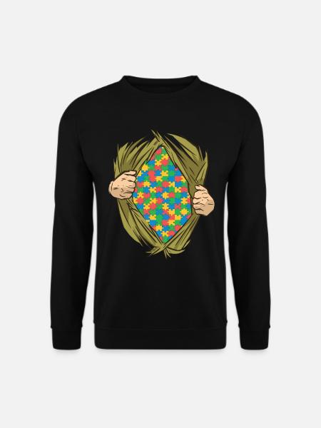 Autist Autismus Autistisch - Unisex Pullover - Schwarz