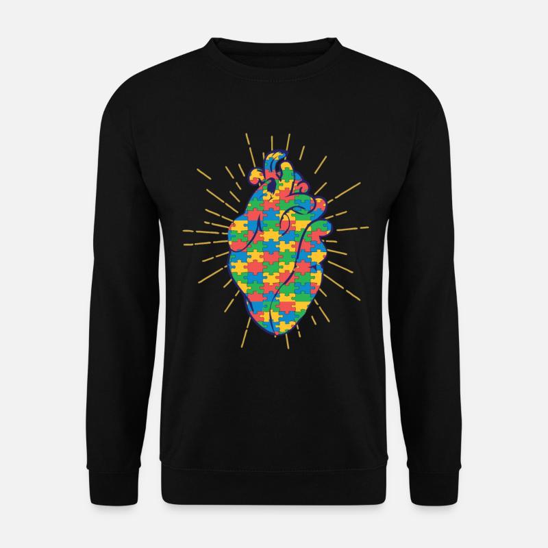 Autistic Autism Autistic - Unisex Sweatshirt - black