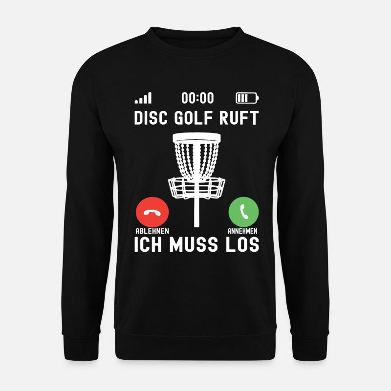 Disc Golf Disc Golfeur - Sweat-shirt Unisexe - noir