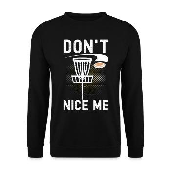 Disc Golf Disc Golfer - Unisex Sweatshirt - black - Front - Alina (178cm) & Michal (187cm)