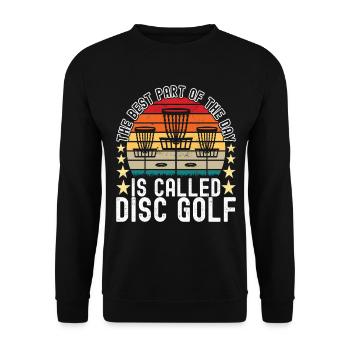 Disc Golf Disc Golfer - Unisex Pullover - Schwarz - Vorne - Alina (178cm) & Michal (187cm)