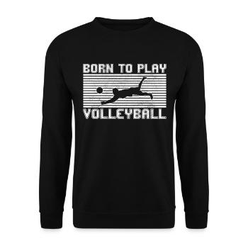 Volley-ball - Sweat-shirt Unisexe - noir - Devant - Alina (178cm) & Michal (187cm)