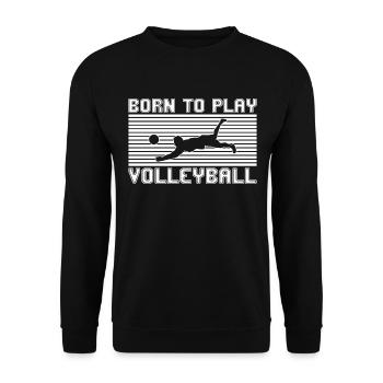 Volley-ball - Sweat-shirt Unisexe - noir - Devant - Alina (178cm) & Michal (187cm)