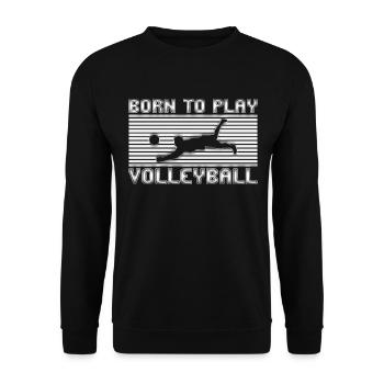 Volley-ball - Sweat-shirt Unisexe - noir - Devant - Alina (178cm) & Michal (187cm)
