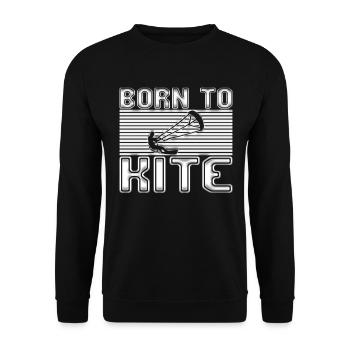 Kite Surfing - Unisex Sweatshirt - black - Front - Alina (178cm) & Michal (187cm)
