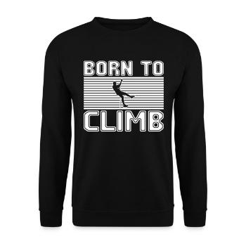 Climb - Unisex Sweatshirt - black - Front - Alina (178cm) & Michal (187cm)