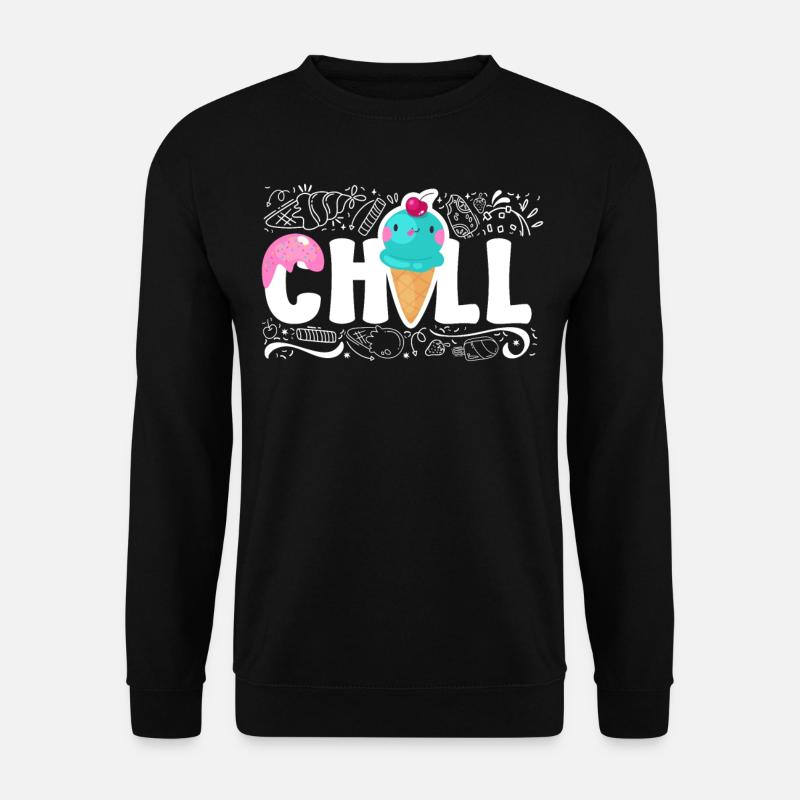 Ice Cream Cone Chill - Unisex Pullover - Schwarz