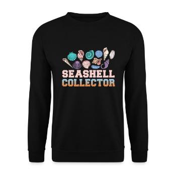 Beach holiday by the sea Design beach motif - Unisex Sweatshirt - black - Front - Alina (178cm) & Michal (187cm)