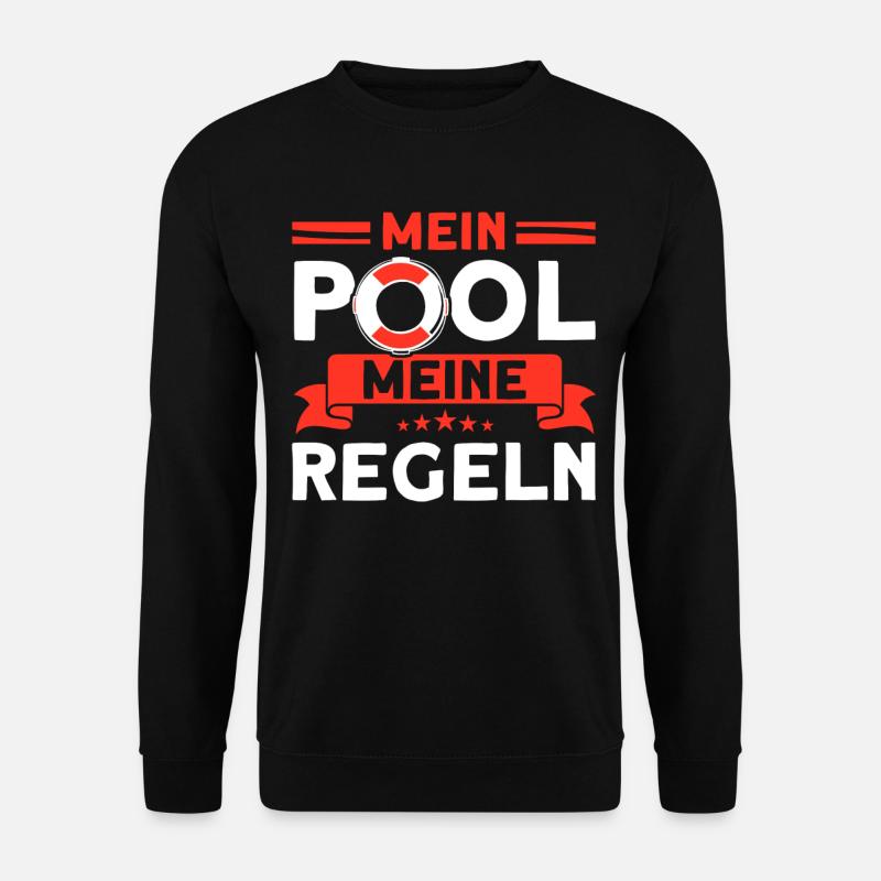Bademeister Schwimmbad Lifeguard Rettungsschwimmer - Unisex Pullover - Schwarz