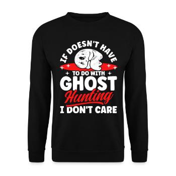 Geisterjäger Geister Paranormale Untersuchung - Unisex Pullover - Schwarz - Vorne - Alina (178cm) & Michal (187cm)