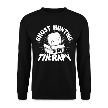 Geisterjäger Geister Paranormale Untersuchung - Unisex Pullover - Schwarz - Vorne - Alina (178cm) & Michal (187cm)