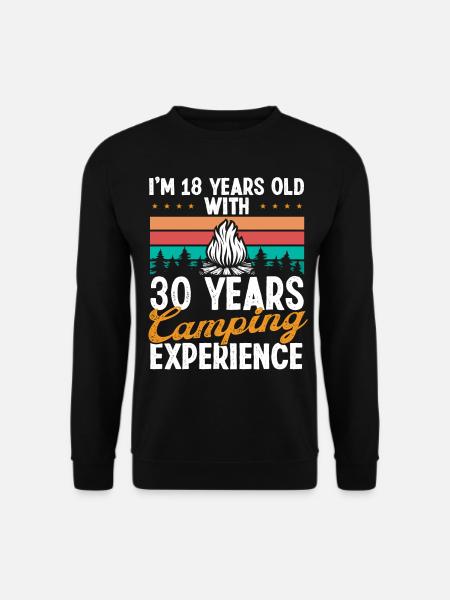 Camping-car de 48 ans Camping 48 Anniversaire - Sweat-shirt Unisexe - noir