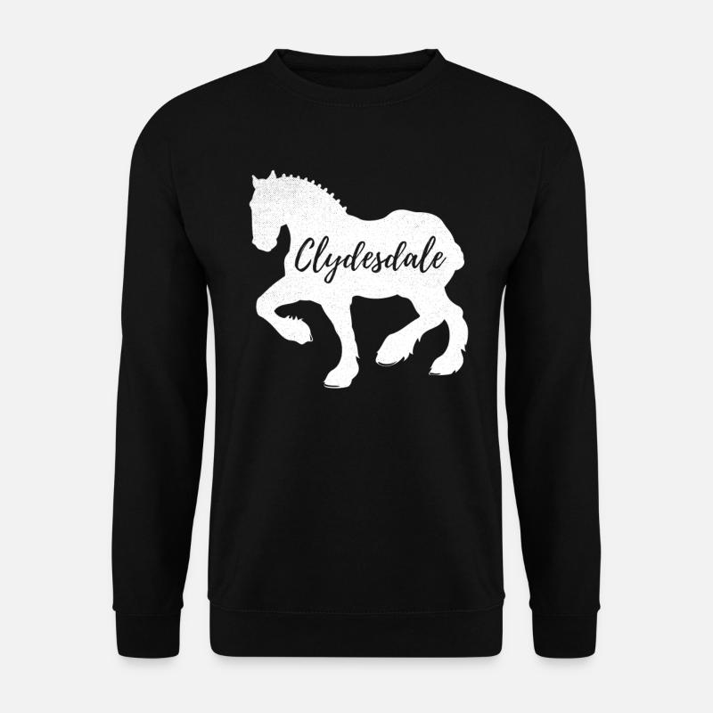 Clydesdale Hemd Clydesdale Rider - Unisex Pullover - Schwarz