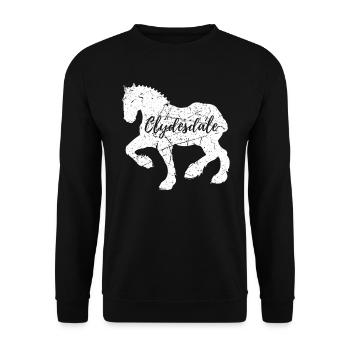 Chemise Clydesdale Clydesdale Rider - Sweat-shirt Unisexe - noir - Devant - Alina (178cm) & Michal (187cm)