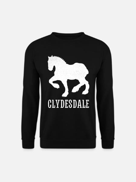 Clydesdale Hemd Clydesdale Rider - Unisex Pullover - Schwarz