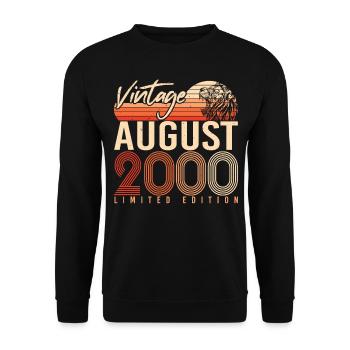 Legende August 2000 - Unisex Pullover - Schwarz - Vorne - Alina (178cm) & Michal (187cm)