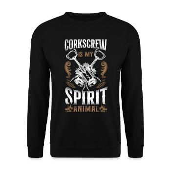 Dégustation de vin de sommelier - Sweat-shirt Unisexe - noir - Devant - Alina (178cm) & Michal (187cm)