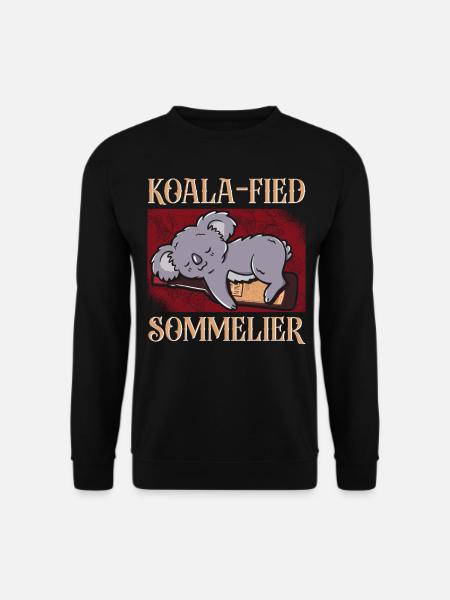 Sommelier Wine Drinking Tasting - Unisex Sweatshirt - black
