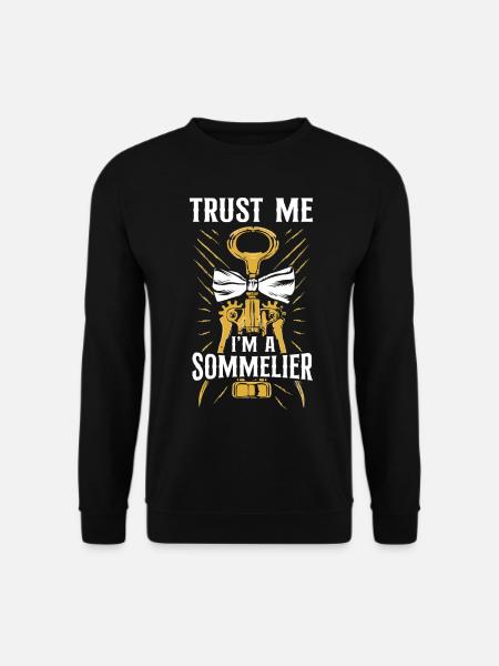 Sommelier Wine Drinking Tasting - Unisex Sweatshirt - black