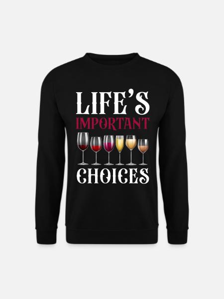 Sommelier Wine Drinking Tasting - Unisex Sweatshirt - black