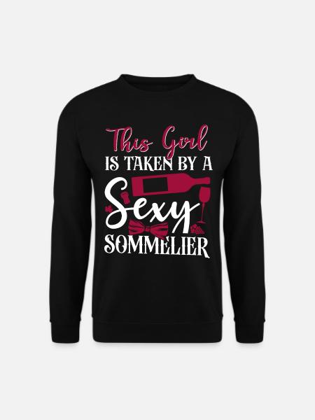 Sommelier Wine Drinking Tasting - Unisex Sweatshirt - black