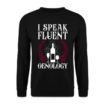 Sommelier Dégustation de vins i - Sweat-shirt Unisexe - noir - Devant - Alina (178cm) & Michal (187cm)