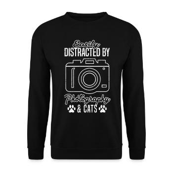 Facile à utiliser par le photographe et - Sweat-shirt Unisexe - noir - Devant - Alina (178cm) & Michal (187cm)