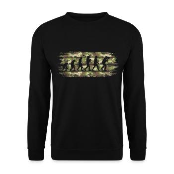 Photo Photographer Evolution Camouflage Photography - Unisex Sweatshirt - black - Front - Alina (178cm) & Michal (187cm)