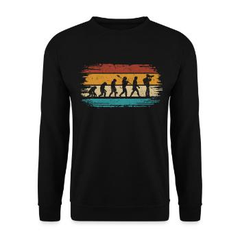 Photo Camera Photographer Evolution Retro Photography - Unisex Sweatshirt - black - Front - Alina (178cm) & Michal (187cm)