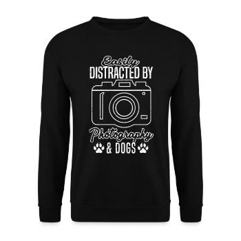 Facile à utiliser par le photographe et - Sweat-shirt Unisexe - noir - Devant - Alina (178cm) & Michal (187cm)