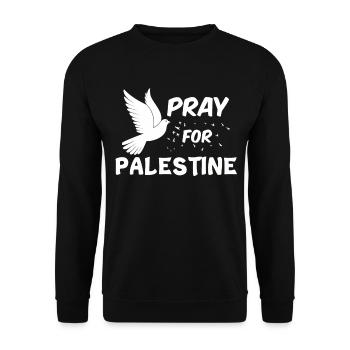 Palestine - Unisex Sweatshirt - black - Front - Alina (178cm) & Michal (187cm)