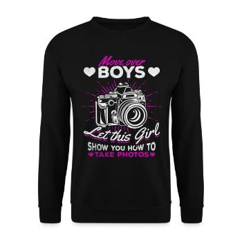 Let this girl show you how to - Unisex Sweatshirt - black - Front - Alina (178cm) & Michal (187cm)