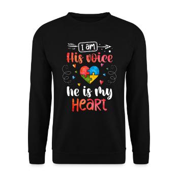 Autism Gift Autistic Asperger ADHD Autism - Unisex Sweatshirt - black - Front - Alina (178cm) & Michal (187cm)