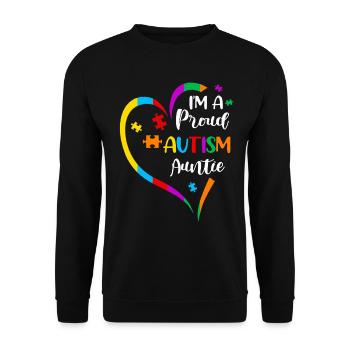 Autistic Autism Autism Awareness Day Asperger's Child - Unisex Sweatshirt - black - Front - Alina (178cm) & Michal (187cm)