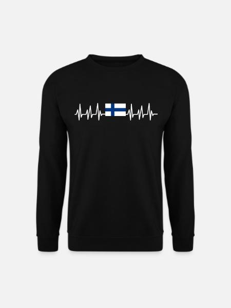 Finnland Geschenk Urlaub Lappland Heimat Finne - Unisex Pullover - Schwarz