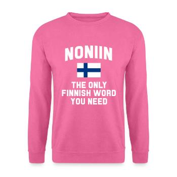 Finnland Geschenk Skandinavien Finland Suomi Finne - Unisex Pullover - Pink - Vorne