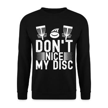 Disc Golf Disc Golfer - Unisex Sweatshirt - black - Front - Alina (178cm) & Michal (187cm)