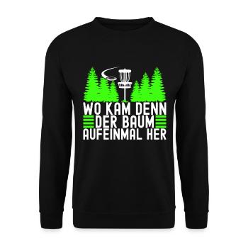 Disc Golf Disc Golfer - Unisex Pullover - Schwarz - Vorne - Alina (178cm) & Michal (187cm)
