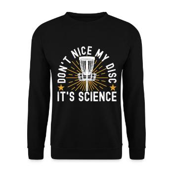 Disc Golf Disc Golfer - Unisex Sweatshirt - black - Front - Alina (178cm) & Michal (187cm)