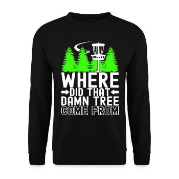 Disc Golf Disc Golfer - Unisex Sweatshirt - black - Front - Alina (178cm) & Michal (187cm)