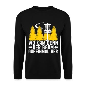 Disc Golf Disc Golfer - Unisex Pullover - Schwarz - Vorne - Alina (178cm) & Michal (187cm)