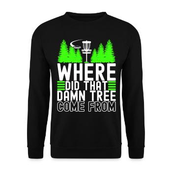 Disc Golf Disc Golfer - Unisex Sweatshirt - black - Front - Alina (178cm) & Michal (187cm)