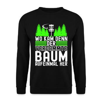 Disc Golf Disc Golfer - Unisex Pullover - Schwarz - Vorne - Alina (178cm) & Michal (187cm)