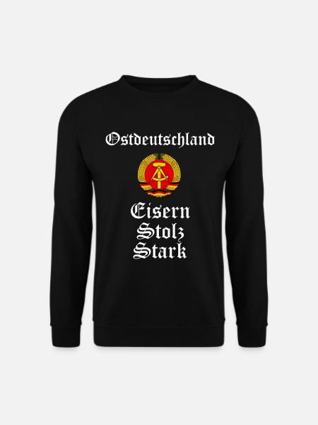 Ostdeutschland Geschenk Osten Ossi DDR Ostalgie - Unisex Pullover - Schwarz