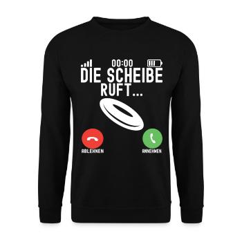 Disc Golf Disc Golfer - Unisex Pullover - Schwarz - Vorne - Alina (178cm) & Michal (187cm)