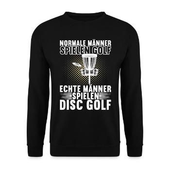Disc Golf Disc Golfer - Unisex Pullover - Schwarz - Vorne - Alina (178cm) & Michal (187cm)