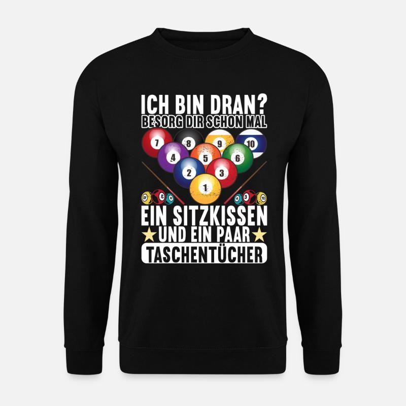Pool Billard Billardspieler Pooltisch - Unisex Pullover - Schwarz